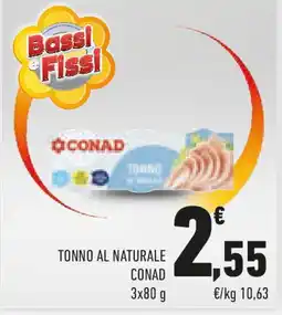 Conad Tonno al naturale CONAD offerta