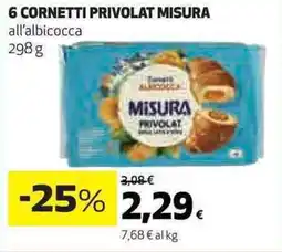 Ipercoop 6 cornetti privolat MISURA offerta