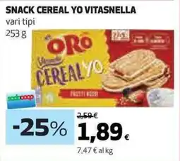 Ipercoop Snack cereal yo VITASNELLA offerta