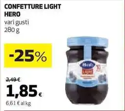 Ipercoop Confetture light HERO offerta