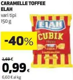 Ipercoop Caramelle toffee ELAH offerta