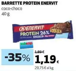 Ipercoop Barrette protein ENERVIT offerta