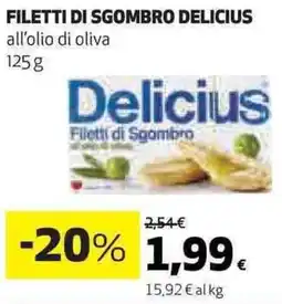 Ipercoop Filetti di sgombro DELICIUS offerta