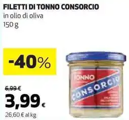 Ipercoop Filetti di tonno CONSORCIO offerta