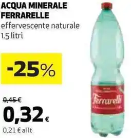 Ipercoop Acqua minerale FERRARELLE offerta
