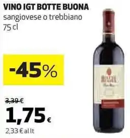 Ipercoop Vino igt BOTTE BUONA offerta