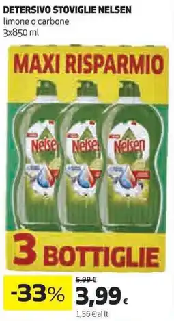 Ipercoop Detersivo stoviglie NELSEN offerta