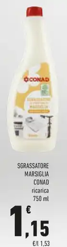 Conad Sgrassatore marsiglia CONAD ricarica offerta