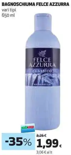 Ipercoop Bagnoschiuma FELCE AZZURRA offerta
