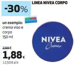 Ipercoop Linea nivea corpo offerta