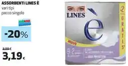 Ipercoop Assorbenti LINES È offerta