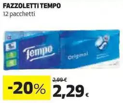 Ipercoop Fazzoletti TEMPO offerta