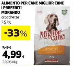 Ipercoop Alimento per cane miglior cane i preferiti morando offerta
