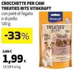 Ipercoop Crocchette per cani treaties bits VITAKRAFT offerta