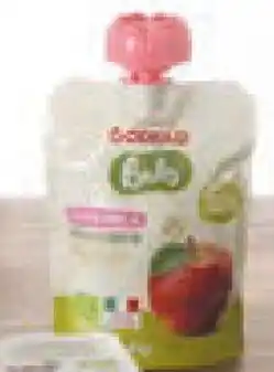 Conad Merenda bio CONAD BABY doypack vari tipi omogeneizzato pera e yogurt mela banana e biscotto offerta