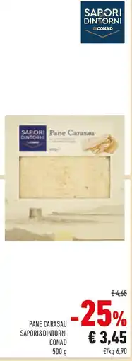 Conad Pane carasau SAPORI&DINTORNI CONAD offerta
