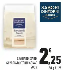 Conad Savoiardi sardi SAPORI&DINTORNI CONAD offerta