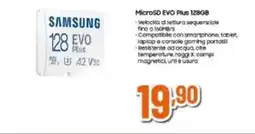 Expert Samsung MicroSD EVO Plus 128GB offerta