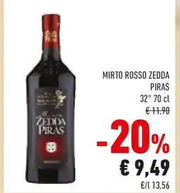 Conad Mirto rosso ZEDDA PIRAS 32° offerta