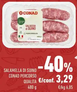 Conad Salamella di suino CONAD PERCORSO QUALITÀ offerta