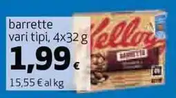 Ipercoop Kellogg's barrette vari tipi offerta