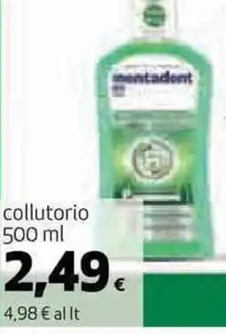 Ipercoop mentadent collutorio offerta