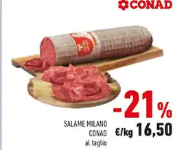 Conad Salame milano CONAD al taglio offerta