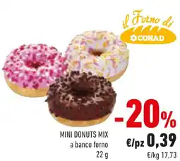Conad Mini donuts mix a banco forno offerta