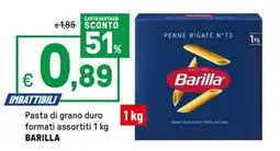 Iper La Grande Pasta di grano duro formati assortiti BARILLA offerta