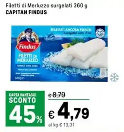 Iper La Grande Filetti di Merluzzo surgelati CAPITAN FINDUS offerta
