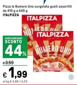 Iper La Grande Pizza la Numero Uno surgelata gusti assortiti ITALPIZZA offerta