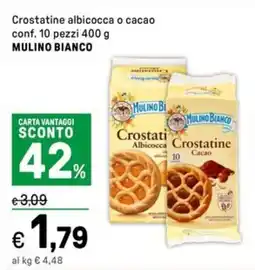 Iper La Grande Crostatine albicocca o cacao MULINO BIANCO offerta