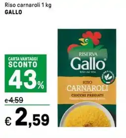 Iper La Grande Riso carnaroli GALLO offerta