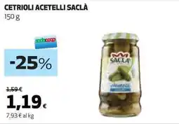 Ipercoop Cetrioli acetelli SACLÀ offerta