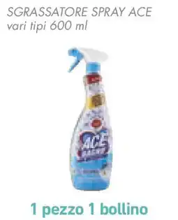 Conad Sgrassatore spray ACE vari tipi offerta