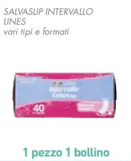 Conad Salvaslip intervallo LINES offerta
