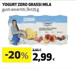 Ipercoop Yogurt zero grassi MILA offerta