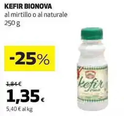 Ipercoop KEFIR BIONOVA al mirtillo o al naturale offerta
