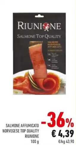 Conad Salmone affumicato norvegese top quality RIUNIONE offerta