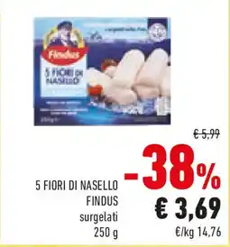Conad 5 fiori di nasello FINDUS offerta
