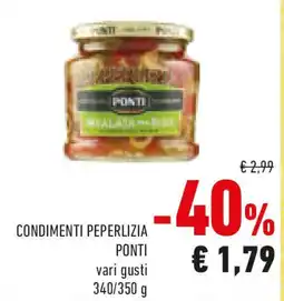 Conad Condimenti peperlizia PONTI vari gusti offerta