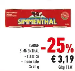 Conad Carne SIMMENTHAL offerta