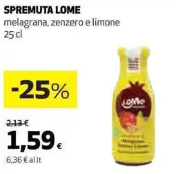 Ipercoop SPREMUTA LOME melagrana, zenzero e limone offerta
