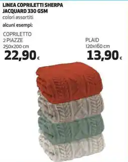 Ipercoop Linea copriletti sherpa jacquard 330 gsm offerta