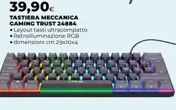 Ipercoop Tastiera meccanica gaming TRUST 24884 offerta