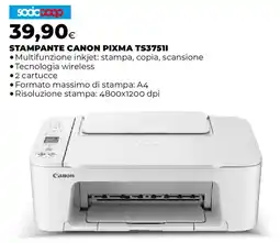 Ipercoop Stampante canon pixma TS37511 offerta