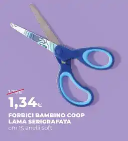 Ipercoop Forbici bambino coop lama serigrafata offerta