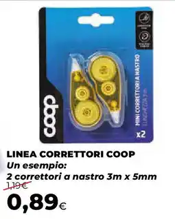 Ipercoop Linea correttori COOP offerta