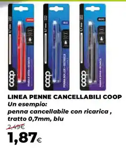 Ipercoop Linea penne cancellabili COOP offerta