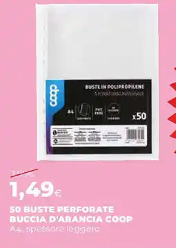 Ipercoop 50 buste perforate buccia d'arancia COOP offerta